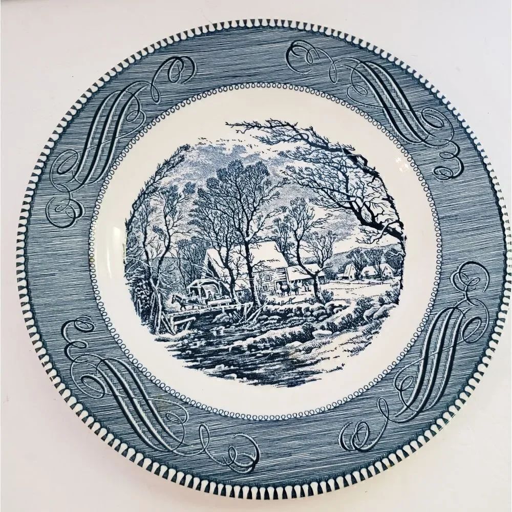 Currier & Ives Plate “The Old Grist Mill”